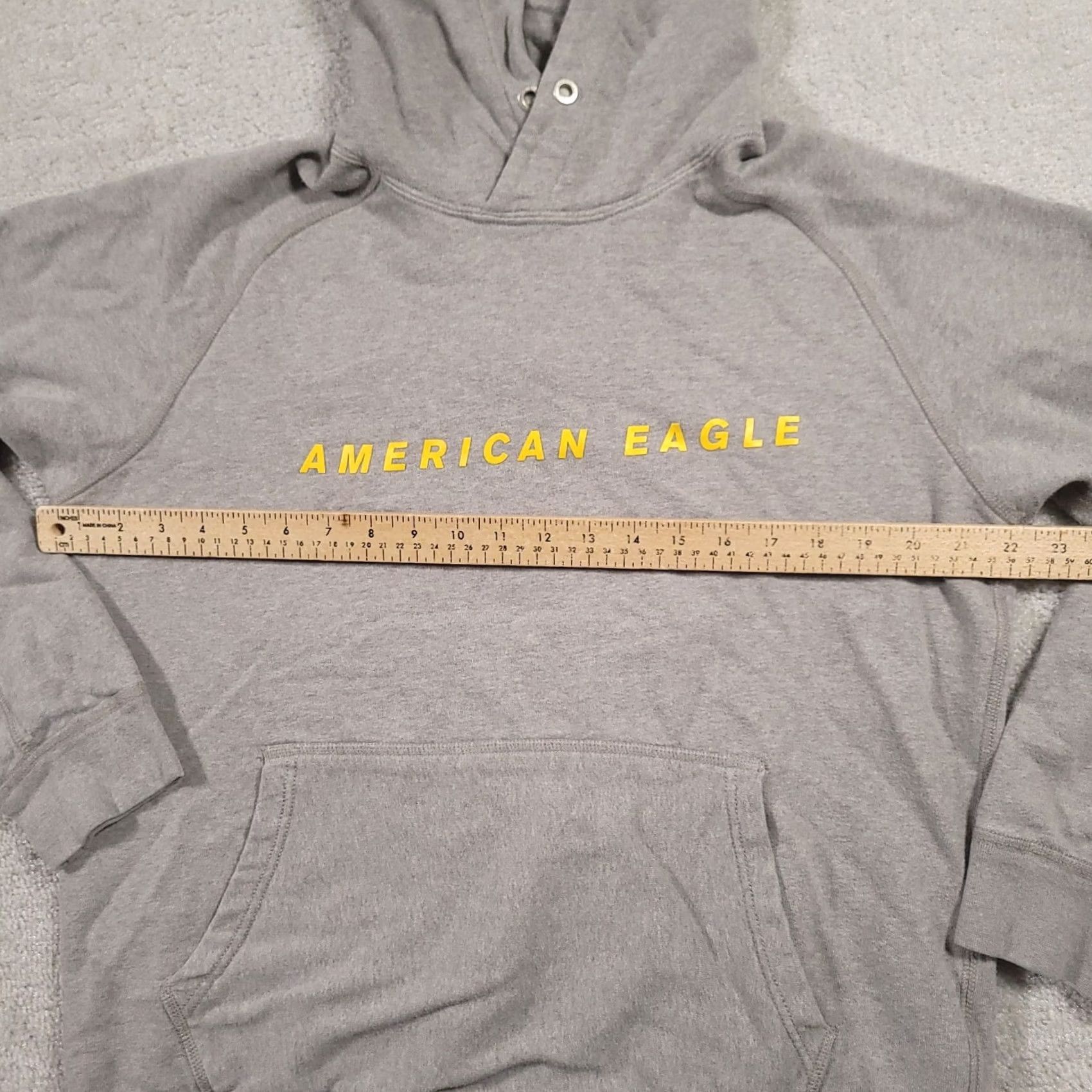 American Eagle Outfitters VINTAGE? No — American Eagle Hoodie Mens Medium Gray Long Sleeve Pullover Sweatshirt Size US M / EU 48-50 / 2 - 3 Thumbnail