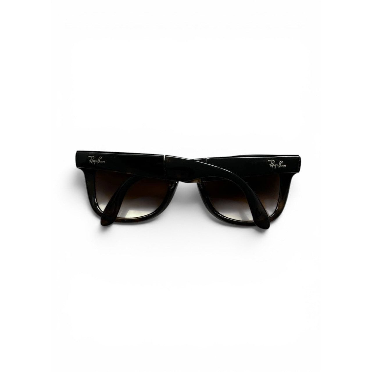 RayBan Ray Ban Folding Wayfarer Tortoiseshell Sunglasses Size ONE SIZE - 4 Thumbnail
