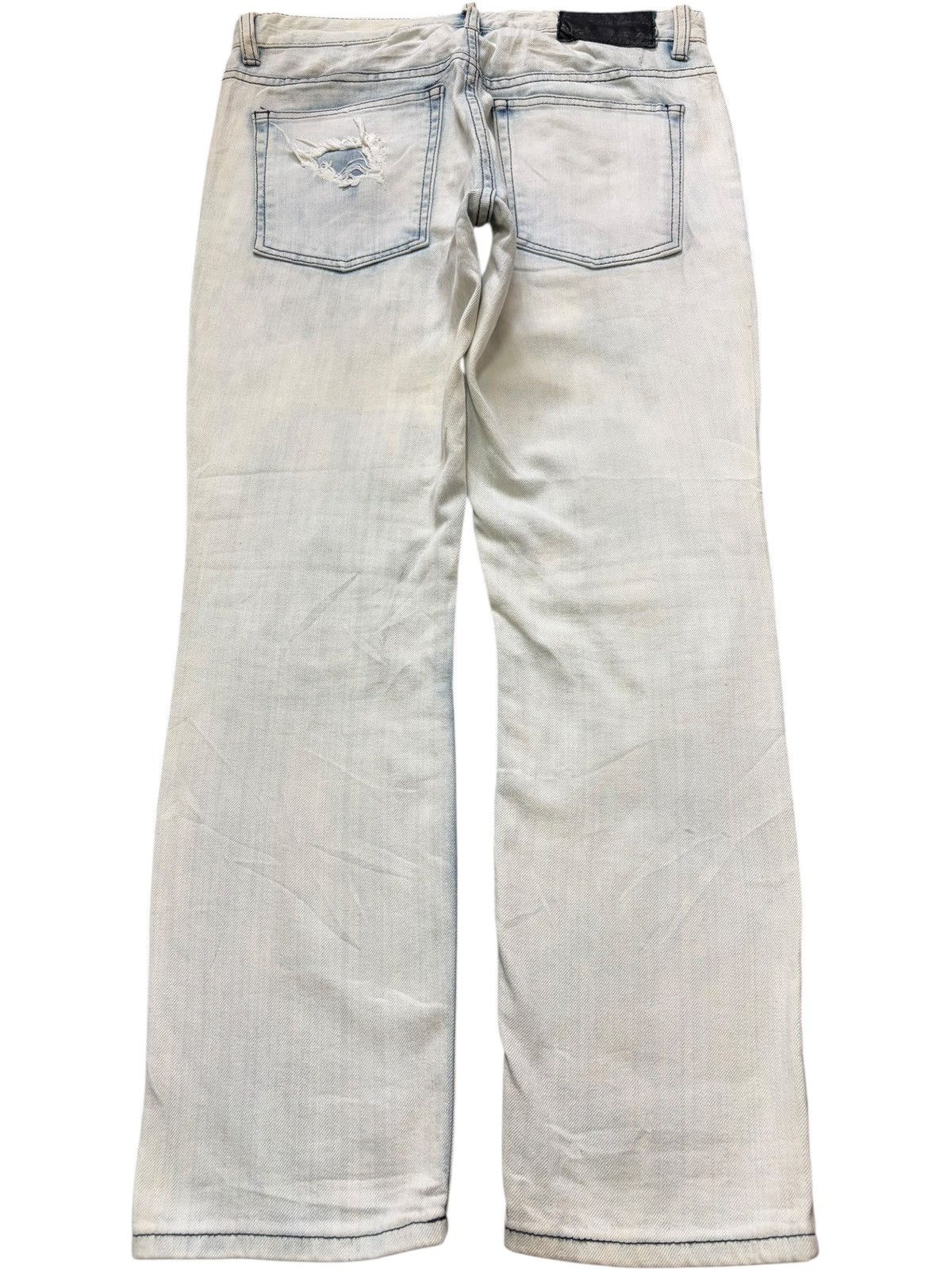 Ksubi Vintage Japanese Brand Studded Patch Distress Jeans Size 30" / US 8 / IT 44 - 2 Thumbnail