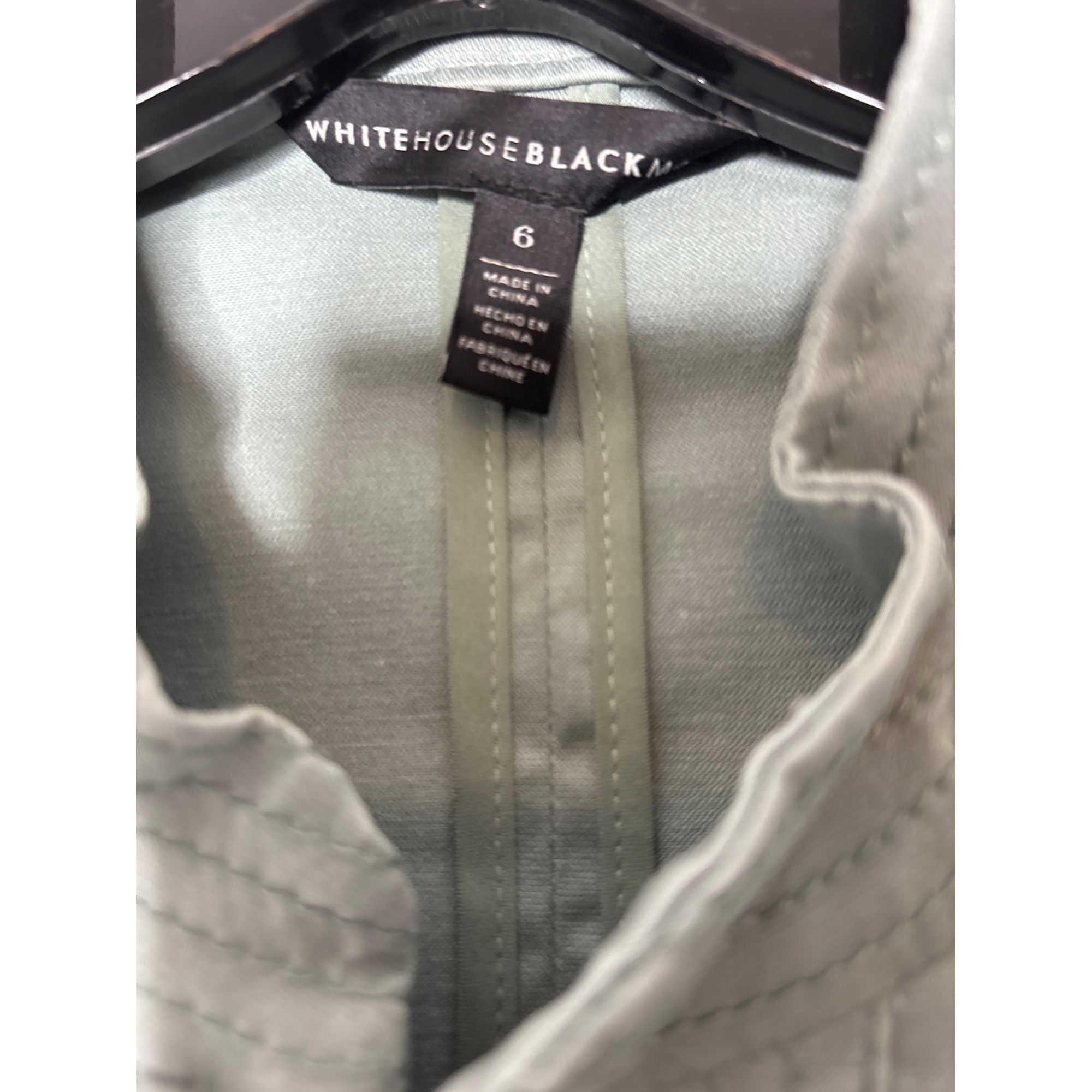 White House Black Market WHITE HOUSE BLACK MARKET WOMEN'S LIGHT TEAL CASUAL RUFFLE JA Size M / US 6-8 / IT 42-44 - 3 Thumbnail