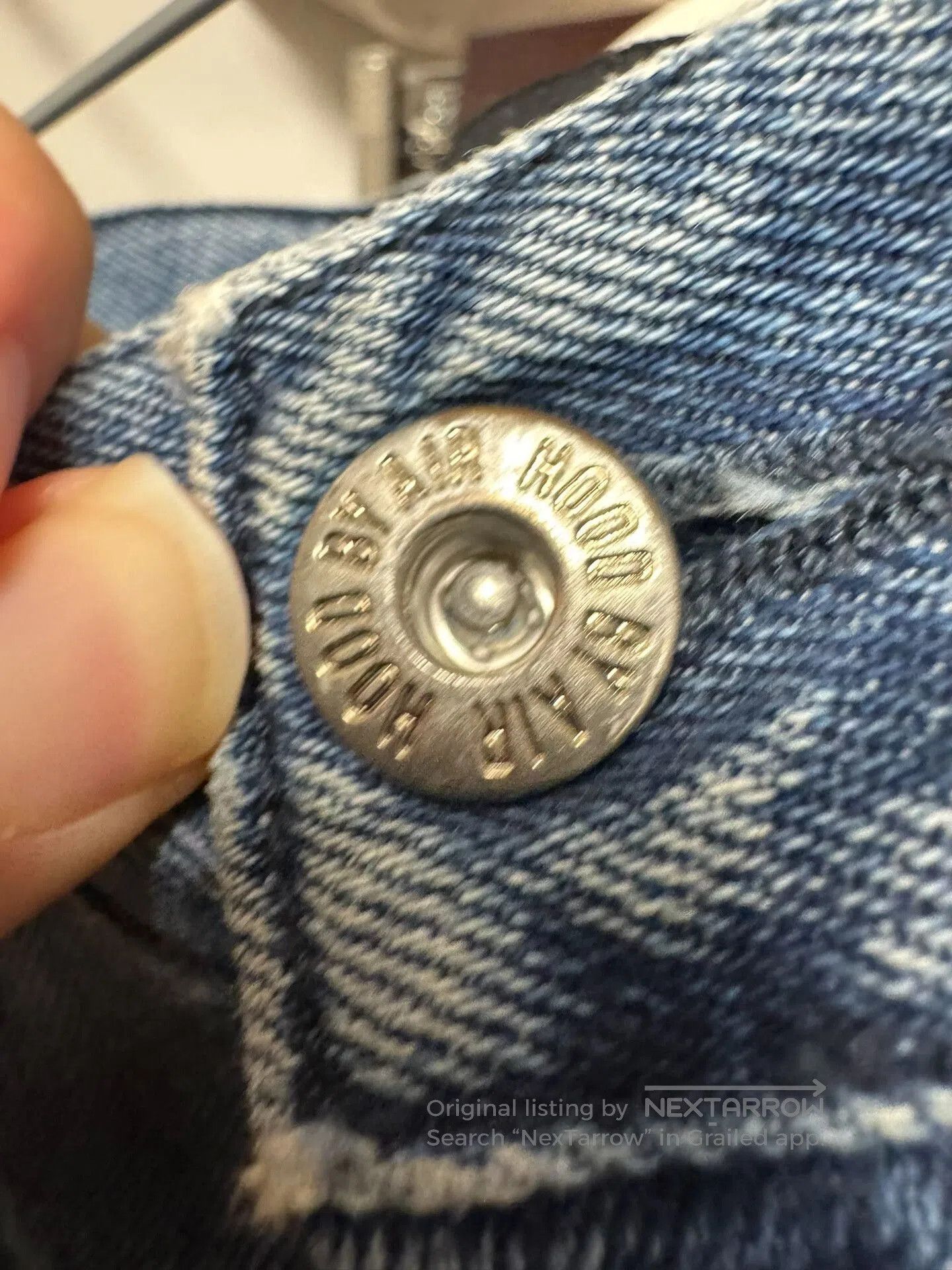 Hood By Air blue shredder zip jeans with distressed details. Size US 28 / EU 44 - 8 Thumbnail