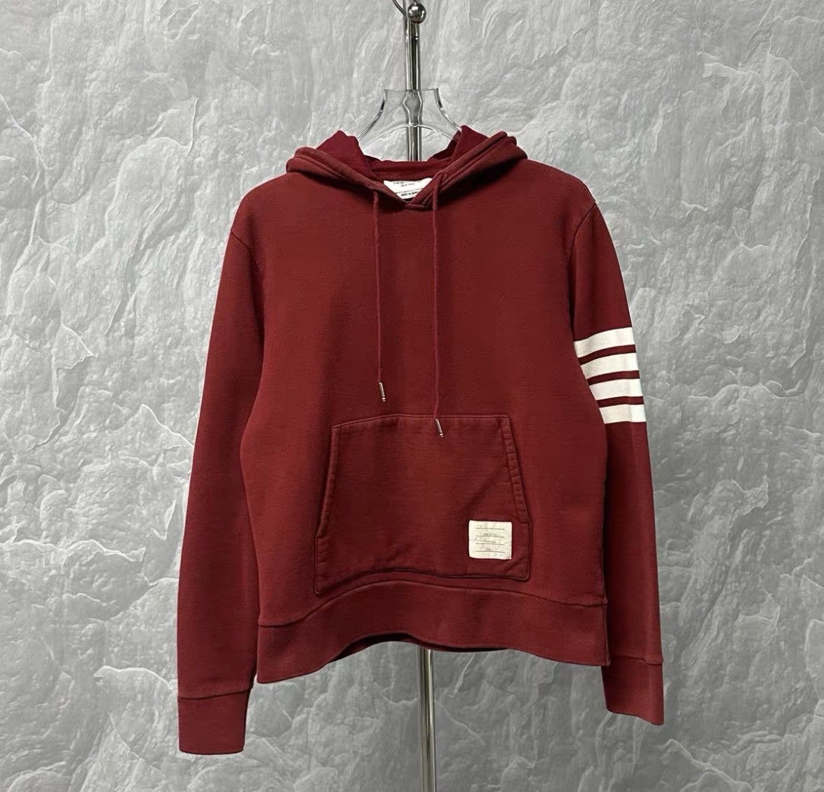 Thom Browne thom browne red striped hoodie size 3.xy Size US M / EU 48-50 / 2 - 1 Thumbnail