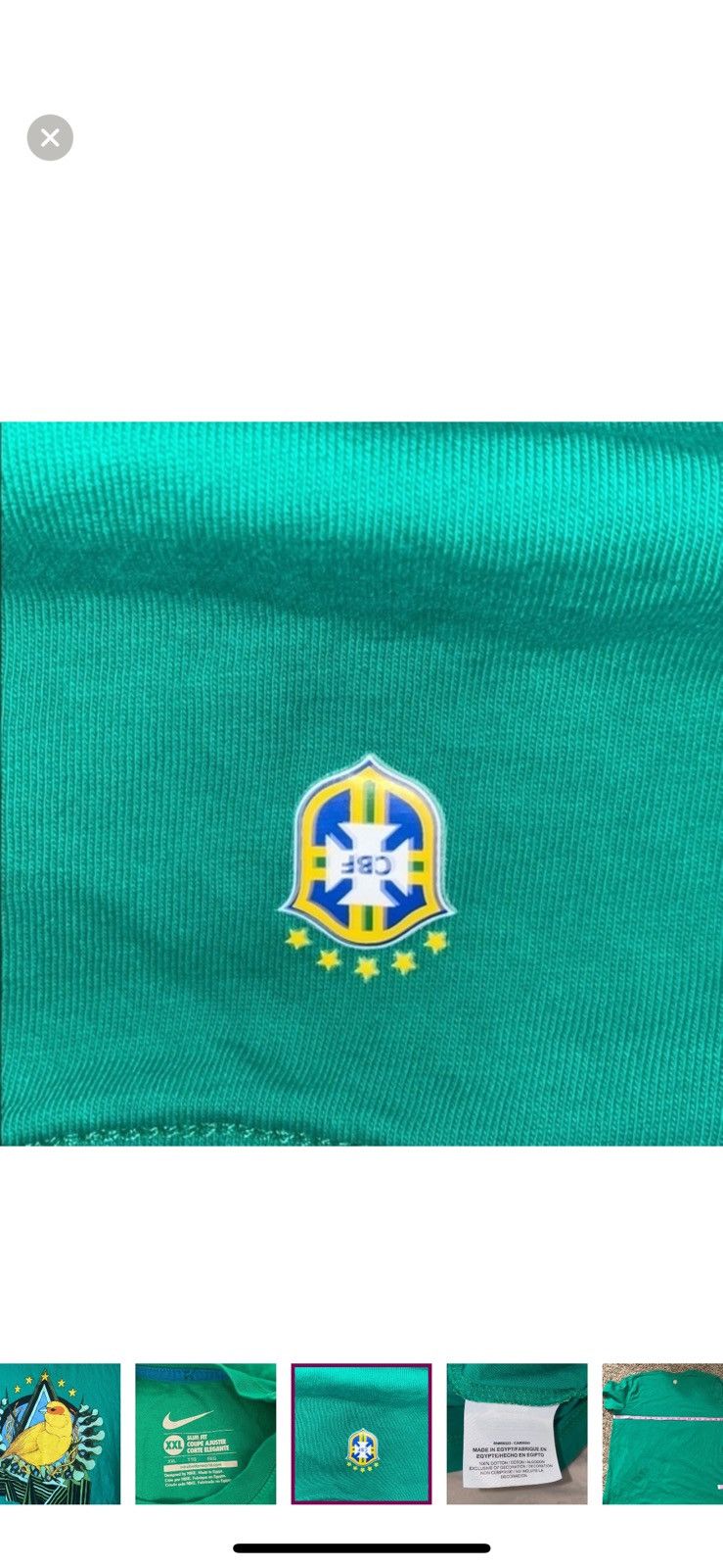 Nike Nike XXL Brazil World Cup tee Size US XXL / EU 58 / 5 - 2 Thumbnail