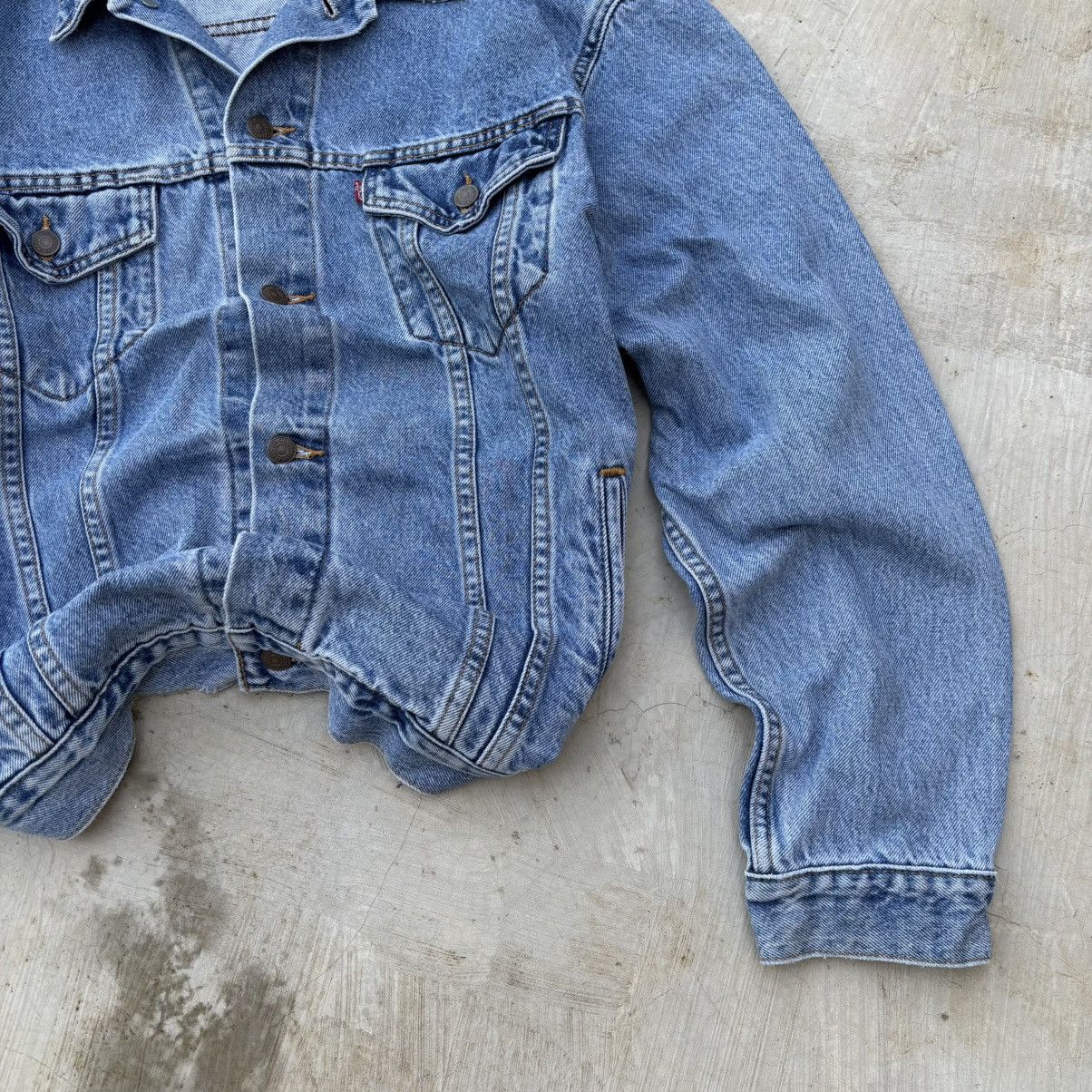 Levi's Vintage Clothing Vintage 00s Levis Denim Trucker Size US XL / EU 56 / 4 - 4 Thumbnail