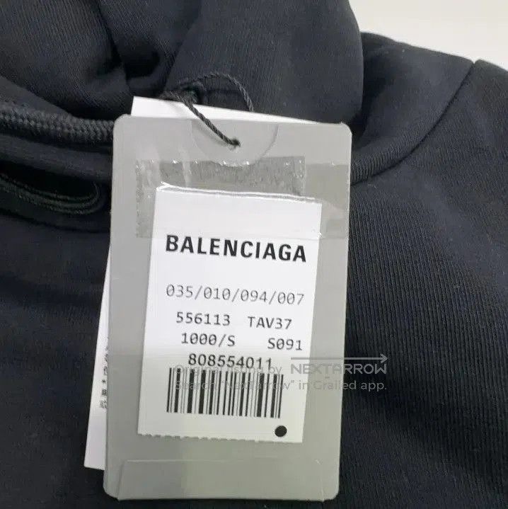 Balenciaga Balenciaga Graphic Logo Black Hoodie for Men. Size US S / EU 44-46 / 1 - 5 Thumbnail
