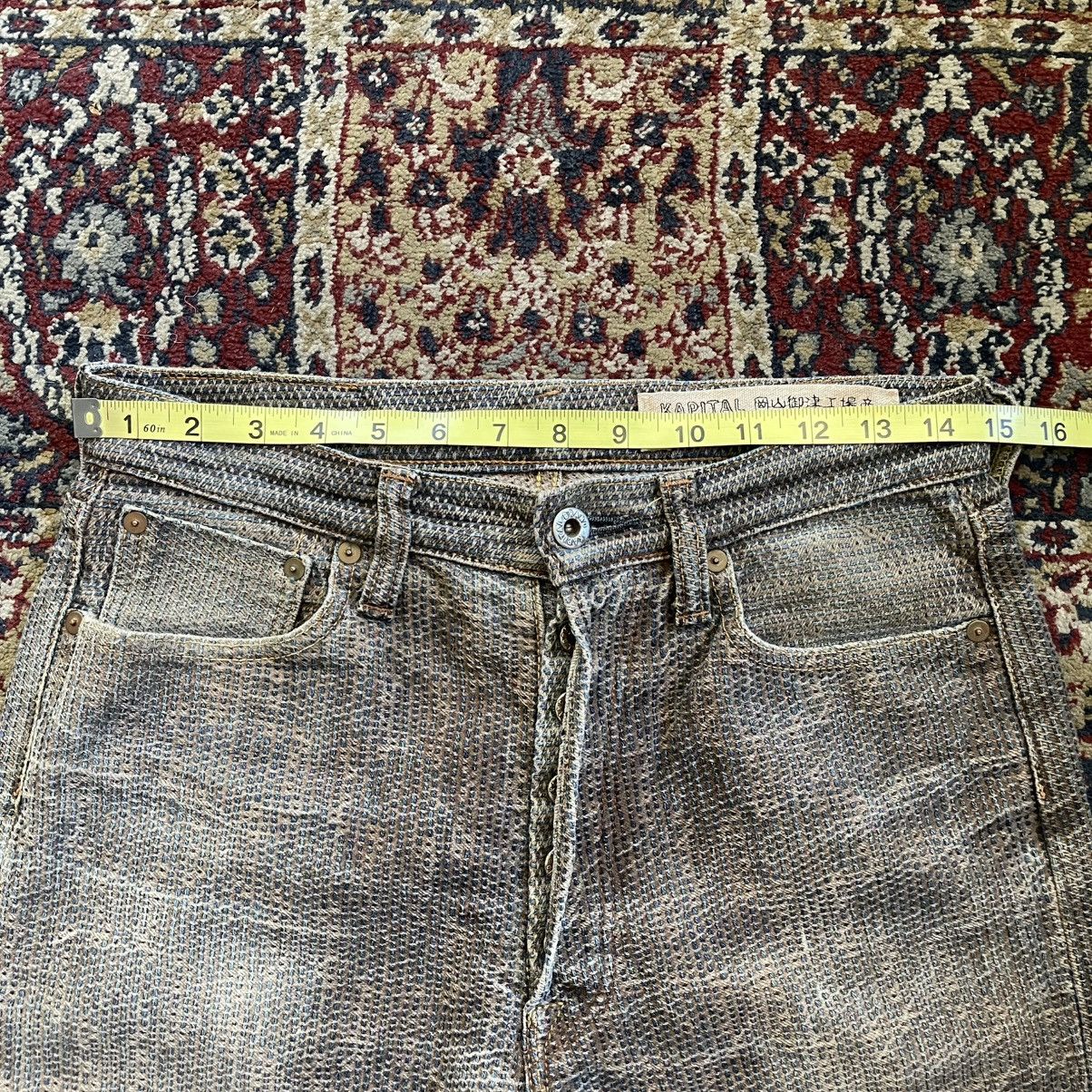 Kapital Kapital Century Denim Jeans Sashiko Persimmon size 30 Size US 30 / EU 46 - 17 Thumbnail