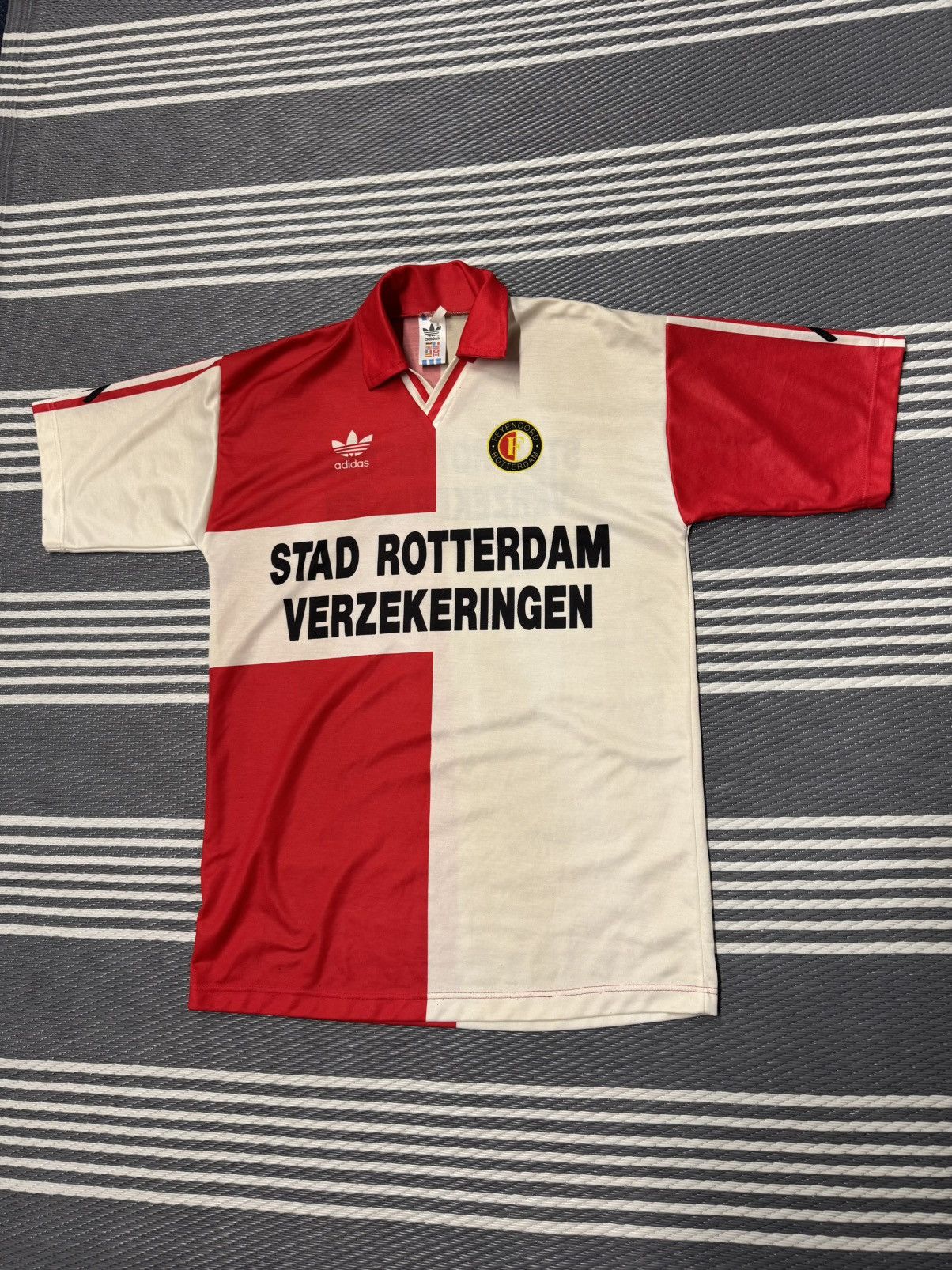 Adidas Feyenoord Rotterdam 1992 - 1993 Home football Size US L / EU 52-54 / 3 - 1 Thumbnail