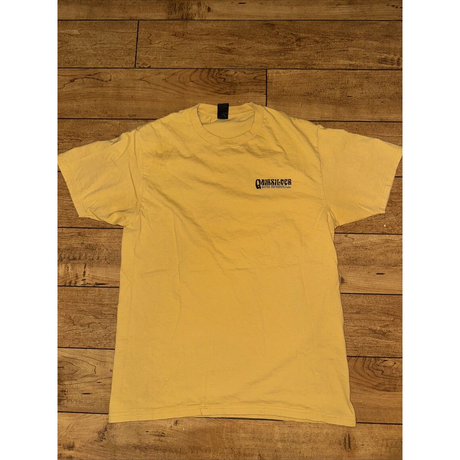 Quiksilver × Vintage Quicksilver Water Dependency T-Shirt Yellow Medium 18x25.5 Size US M / EU 48-50 / 2 - 3 Thumbnail