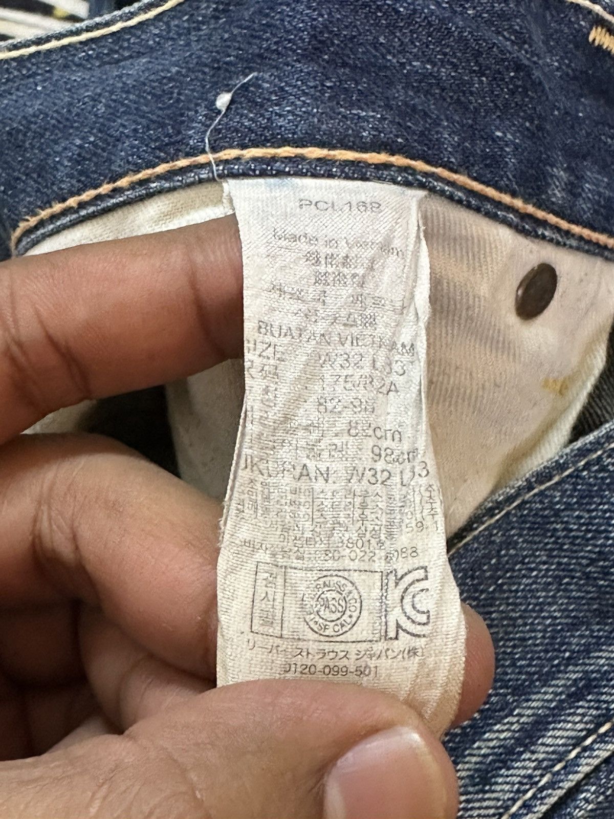 Levi's Vintage Clothing Vintage Levi’s 519 Slim Mudwash Grunge Distressed Denim Size US 32 / EU 48 - 7 Thumbnail