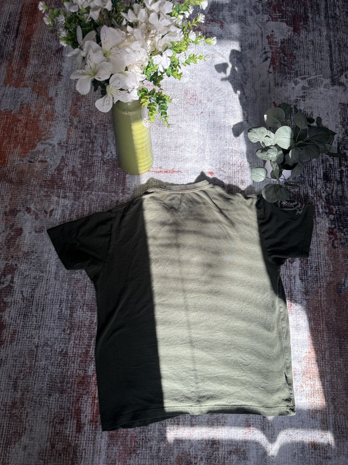 Japanese Brand × Vintage Y2K Skull Shirt Streetwear Vintage Military Green Camo Tee Size US XL / EU 56 / 4 - 3 Thumbnail
