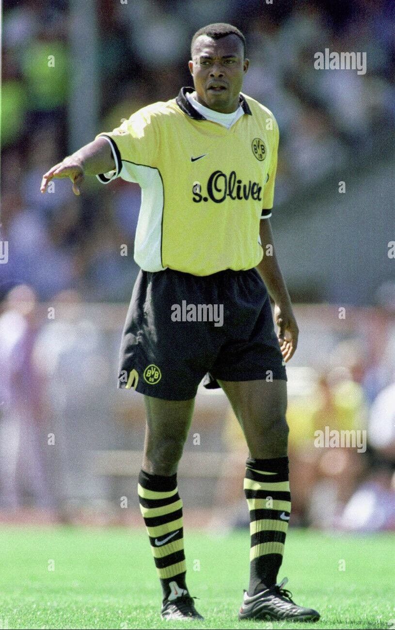 Nike Salou #30 Borussia Dortmund 1998-1999 Vintage Soccer Jersey Size US XL / EU 56 / 4 - 3 Thumbnail