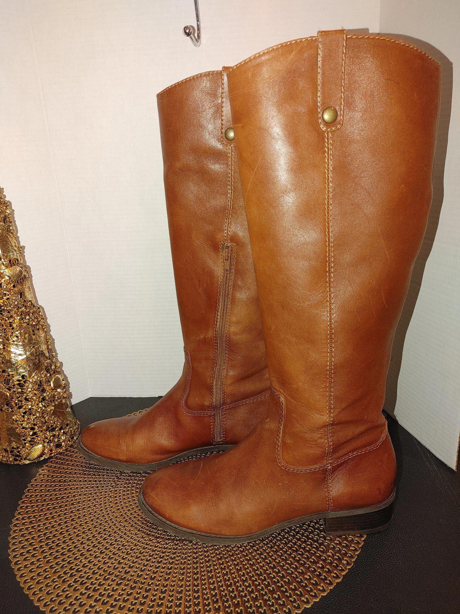Designer INC Women's Fawne Leather Riding Boots Size 10M Size US 10 / IT 40 - 1 Thumbnail