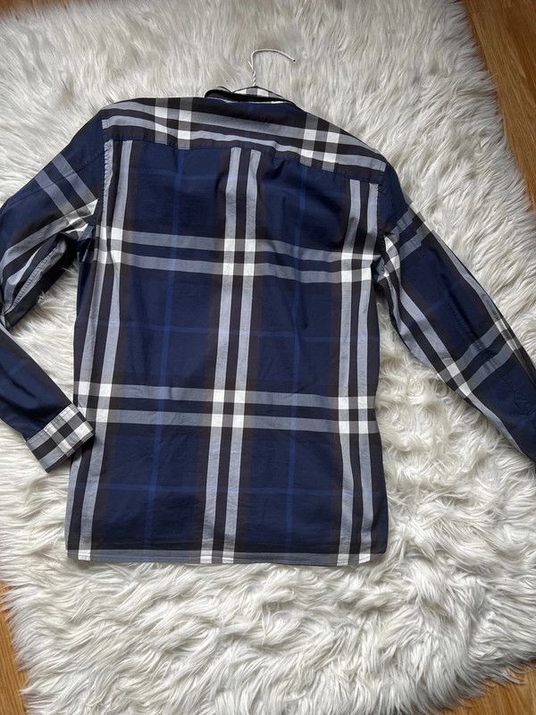 Burberry Burberry L Navy Check Checked Shirt Size US L / EU 52-54 / 3 - 6 Thumbnail