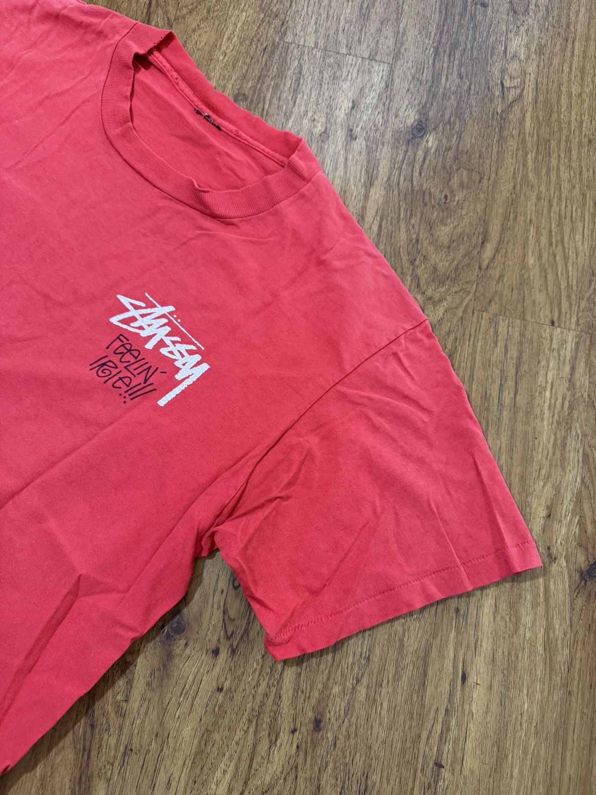 Stussy Vintage 90’s Stussy T Shirt Feelin Irie Lion Skate Surf L XL Size US L / EU 52-54 / 3 - 4 Thumbnail