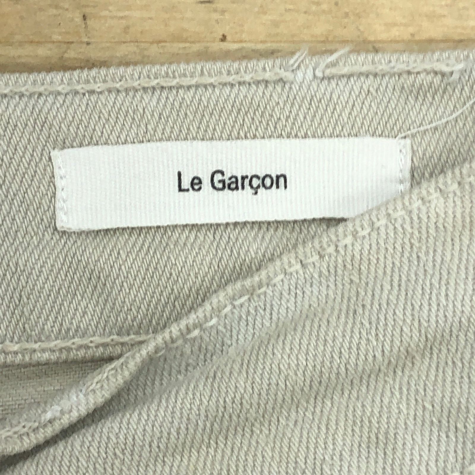Frame Frame Size 25 Jeans Le Garcon Stretch Cropped Stone Cotton Size 28" / US 6 / IT 42 - 14 Thumbnail