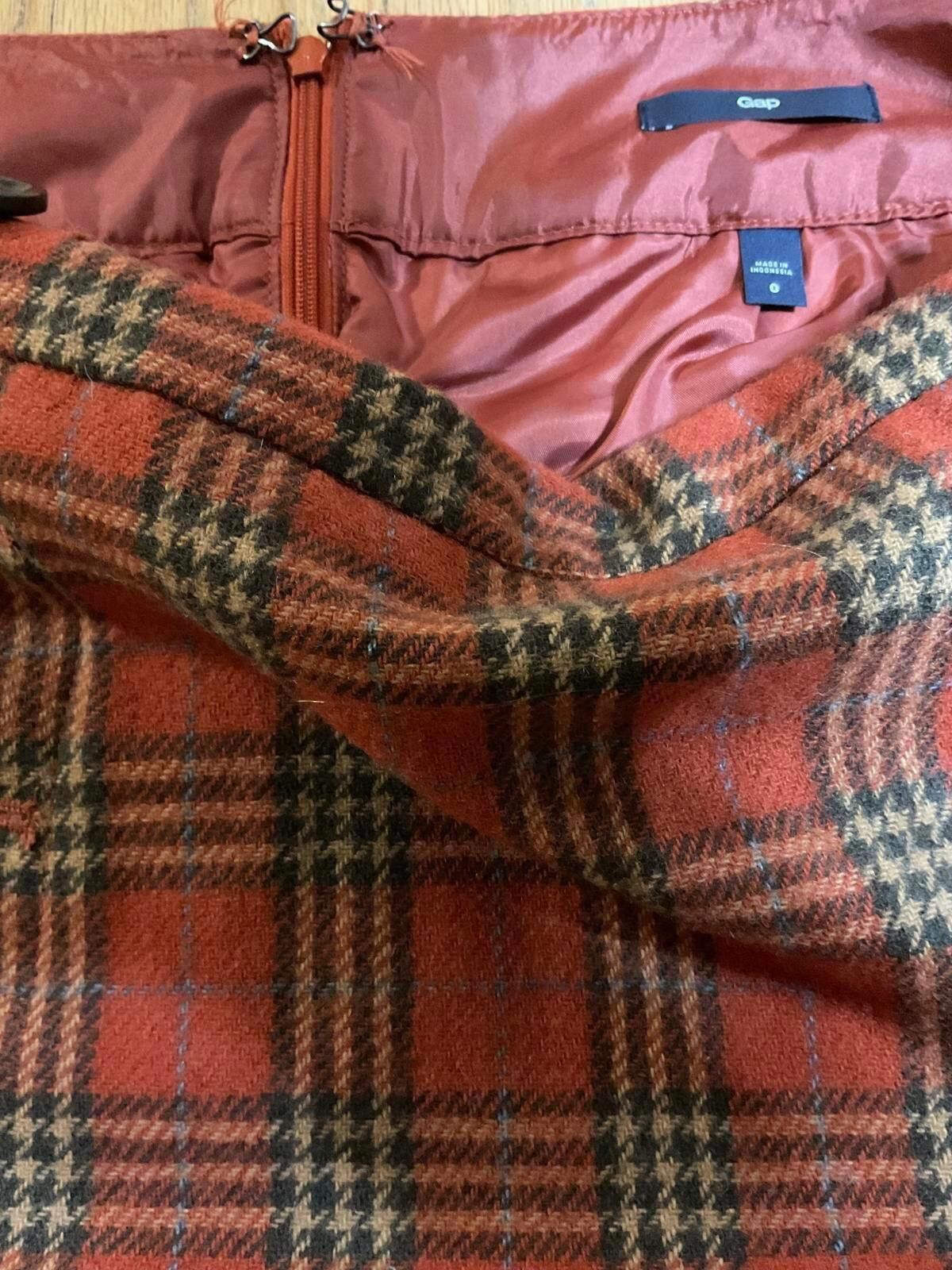 Gap Extra Cute Vintage Y2K Gap Red Plaid Mini Skirt Size 0 Size 25" / US 0 / IT 36 - 4 Thumbnail