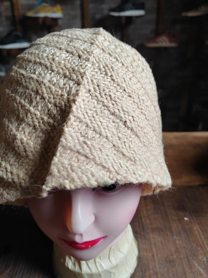 Japanese Brand Vintage Crochet Knitted handmade Hat Size ONE SIZE - 2 Thumbnail