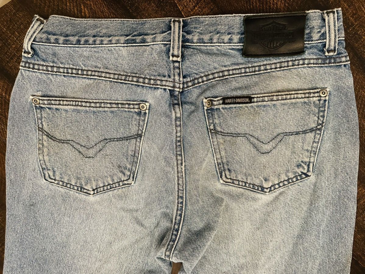 Harley Davidson VTG Men's Buttonfly Harley Davidson Jeans Size 32x28 Biker Size US 32 / EU 48 - 11 Thumbnail