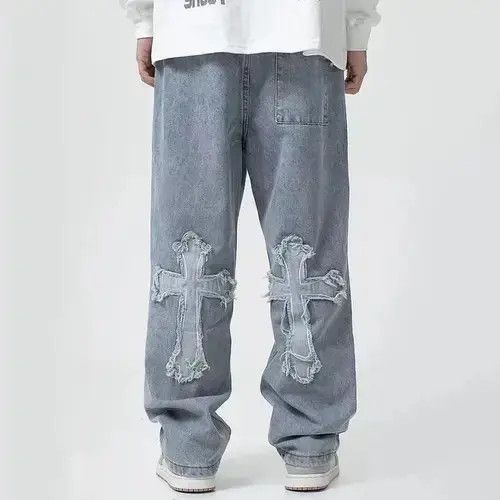 Jean High Street Cross Patch Denim Pant Size US 29 - 2 Thumbnail