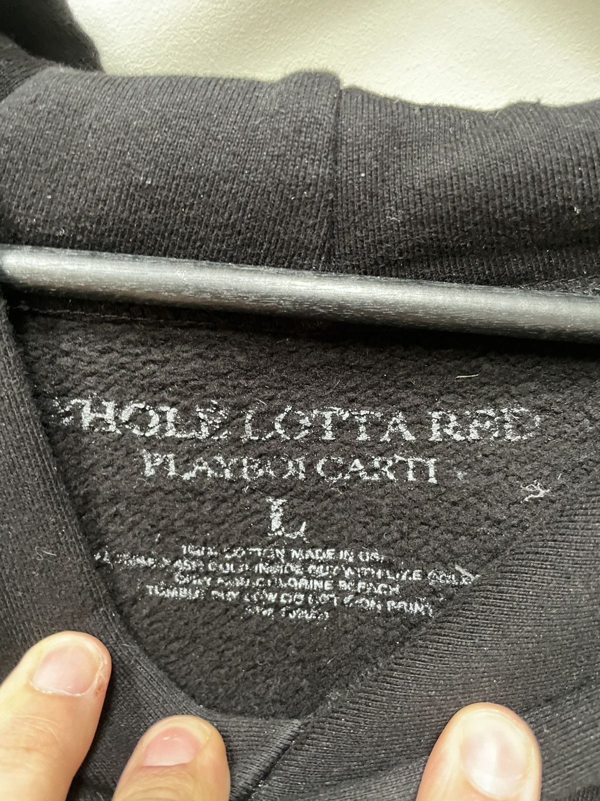 Playboi Carti Playboi Carti hand hoodie merch pentagram rick owen’s opium Size US L / EU 52-54 / 3 - 3 Thumbnail