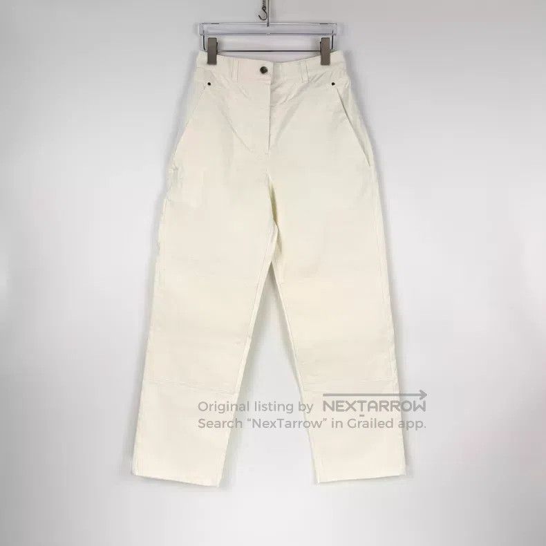 Hermes Hermes White Leather Tag Trousers Size 25" / US 0 / IT 36 - 3 Thumbnail
