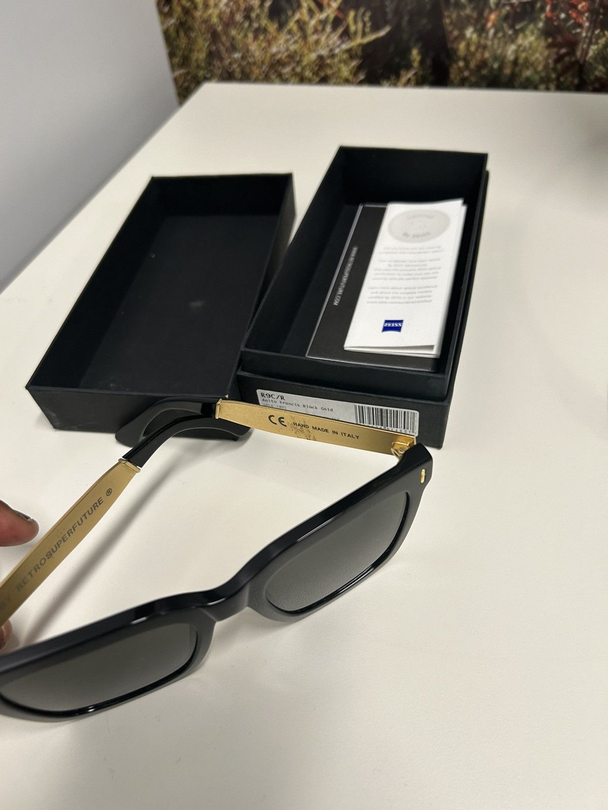 Retrosuperfuture Aalto Francis Black Gold Size ONE SIZE - 7 Thumbnail