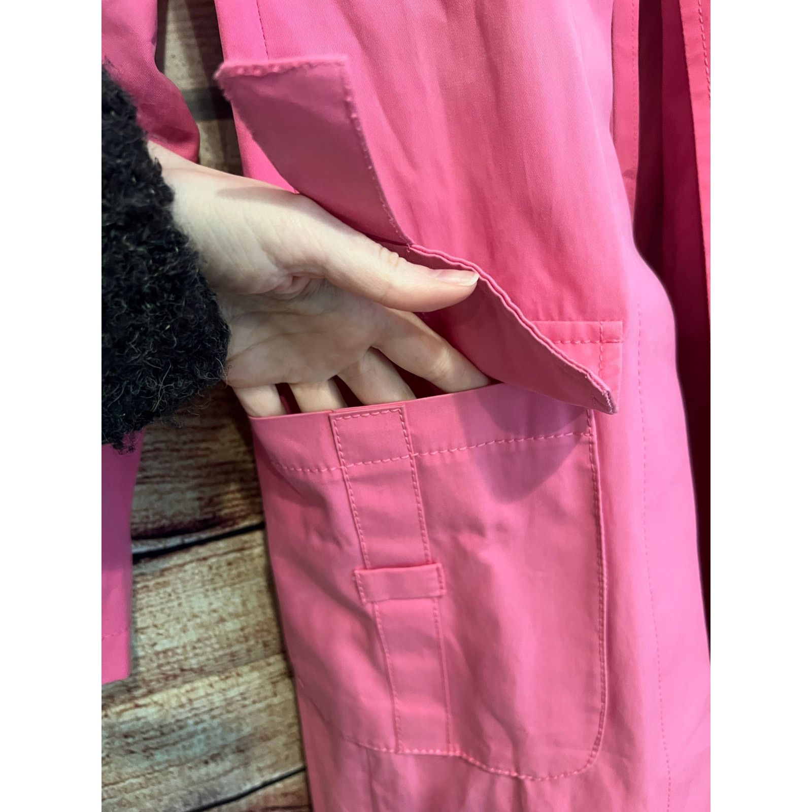 Max Mara Max Mara Weekend Barbie Bubblegum Pink Belted Trench Coat Size M / US 6-8 / IT 42-44 - 5 Thumbnail