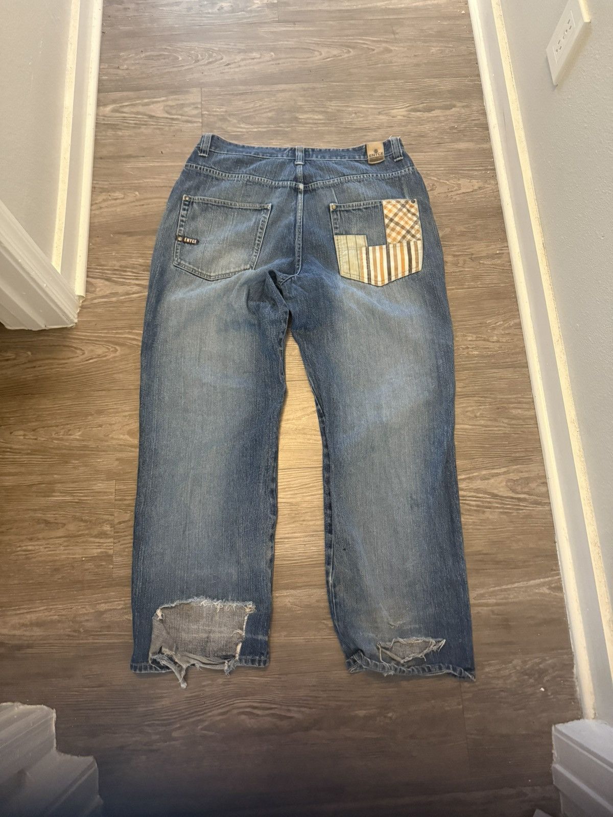 Enyce Blue baggy Enyce patchwork jeans Size US 36 / EU 52 - 2 Thumbnail