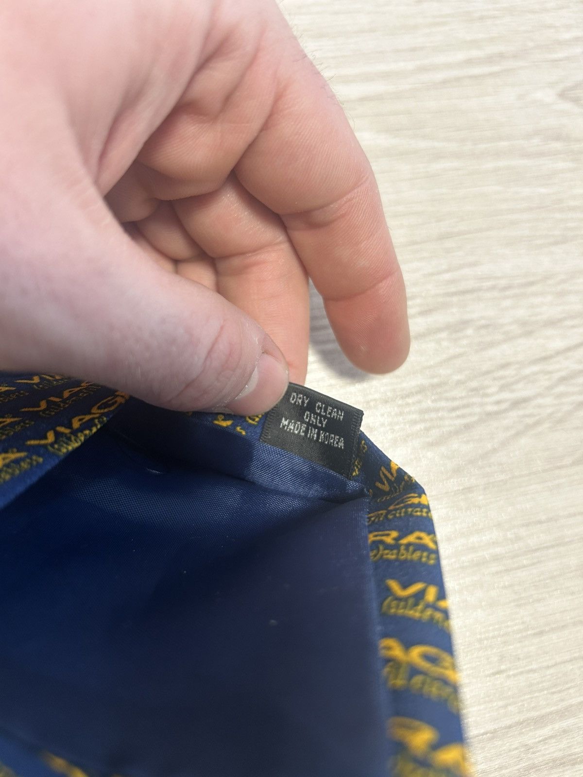 Vintage Pfizer Viagra Logo Pattern Novelty Necktie Blue Yellow Mens Size ONE SIZE - 4 Thumbnail