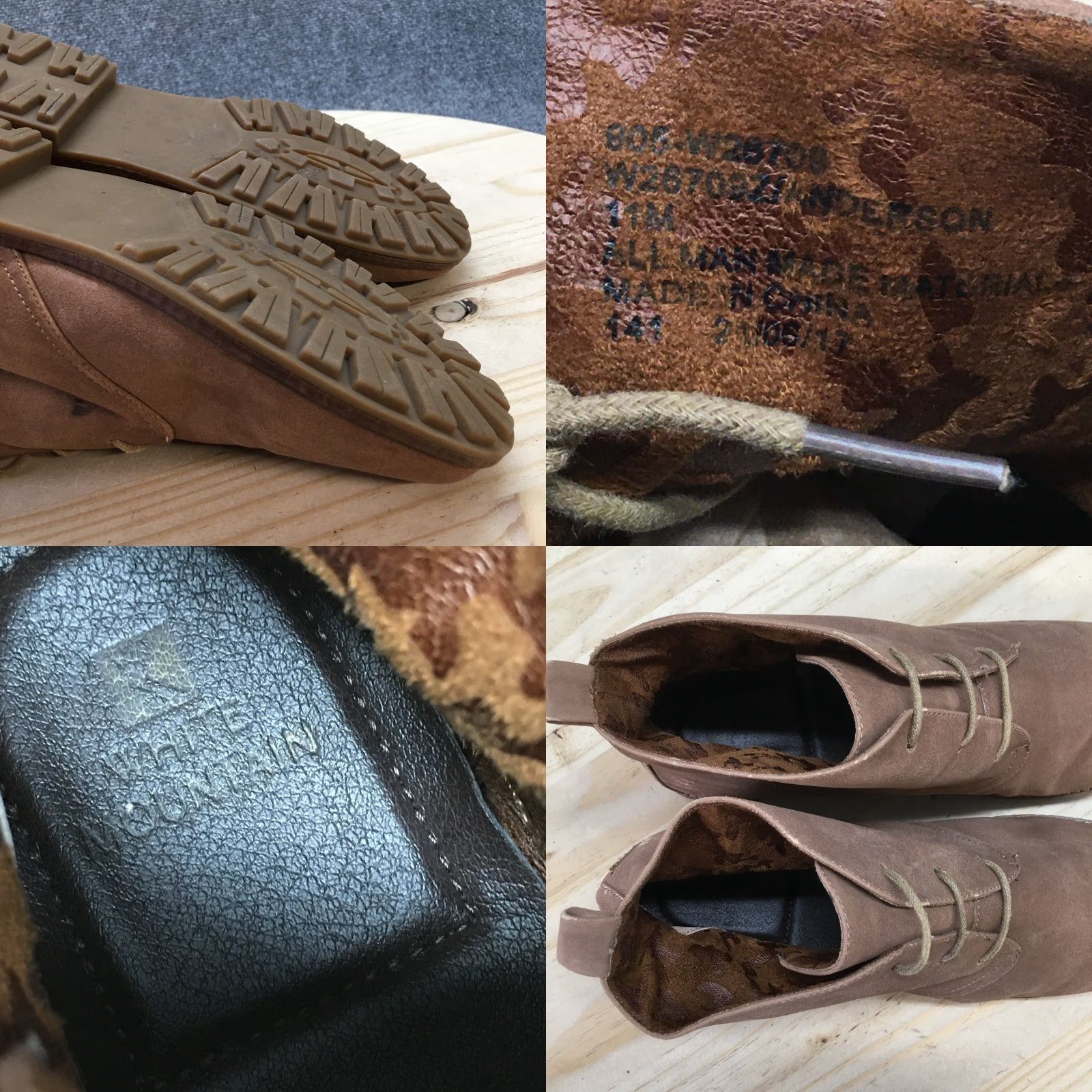 Vintage White Mountain Boots Womens 11 M Anderson Chukka Brown Faux Leather Ankle Top Shoes Brown Boots Womens 11 M Chukka Casual Classic Shoes Size L / US 10 / IT 46 - 9 Thumbnail