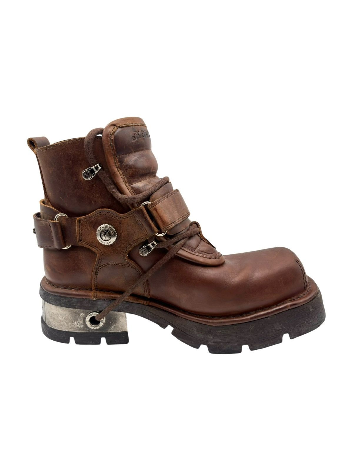 New Rock Vintage New Rock brown ankle leather boots Size 41 Size US 11 / IT 41 - 6 Thumbnail