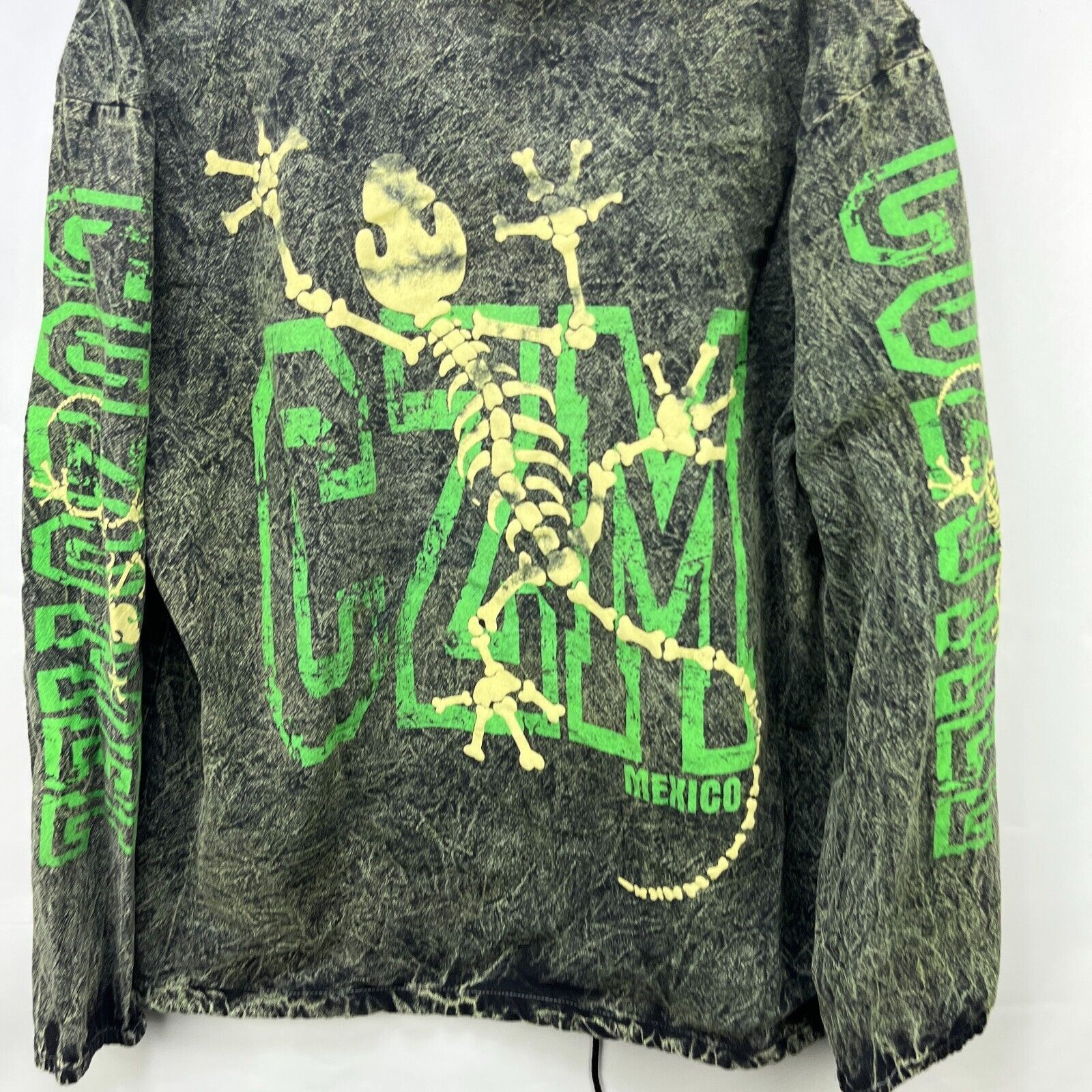 Lululemon × Vintage Vintage 90s Bones Lizard Cozumel Mexico Hooded Zip up 2XL Size US XXL / EU 58 / 5 - 2 Thumbnail