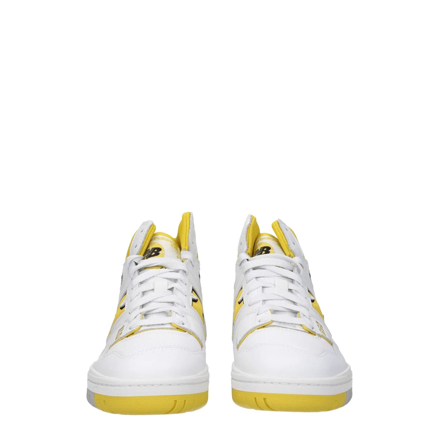 New Balance ob1o1e0925 Leather Hi-Top Sneakers in White/Yellow Size US 8.5 / EU 41-42 - 3 Thumbnail