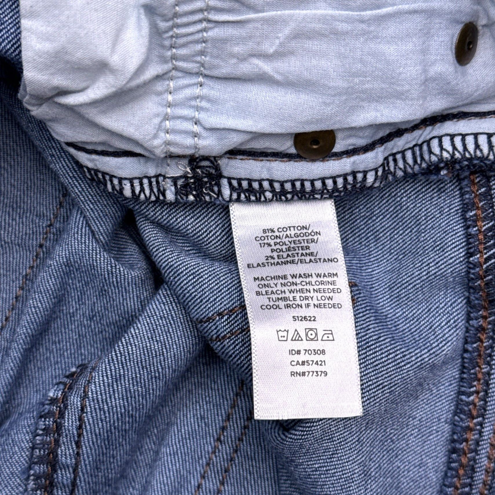 Ann Taylor Ann Taylor Jeans Skinny 8 High Rise Stretch Button Fly Denim Blue 5-Pocket Modern Womens Size 30" / US 8 / IT 44 - 5 Thumbnail