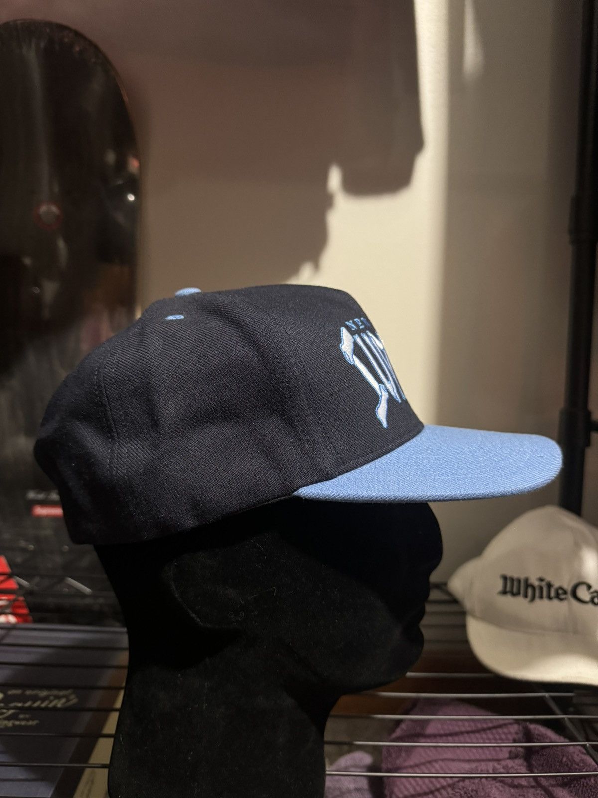 Supreme Supreme Bones Logo 5-Panel Navy Size ONE SIZE - 6 Thumbnail
