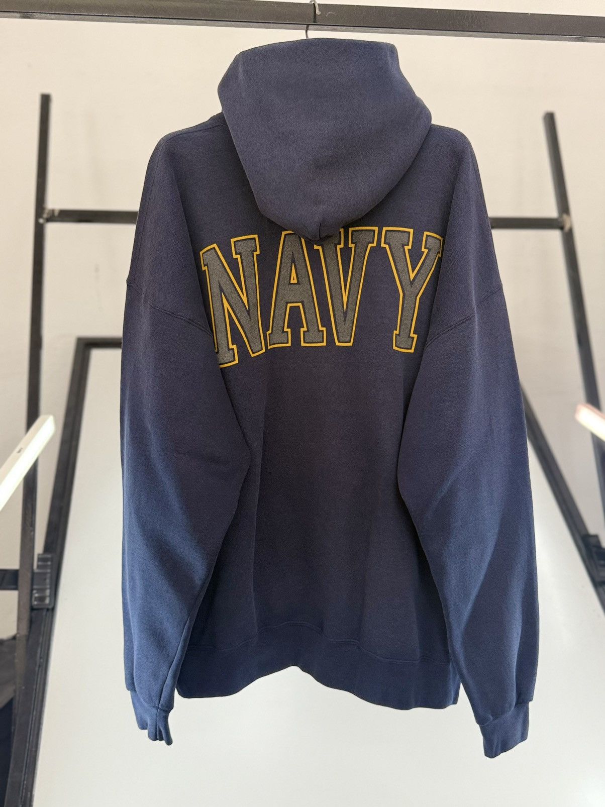 Vintage 🔥 Vintage 90's USN iConic Logo Military Wear Hoodies - XL Size US XL / EU 56 / 4 - 1 Thumbnail