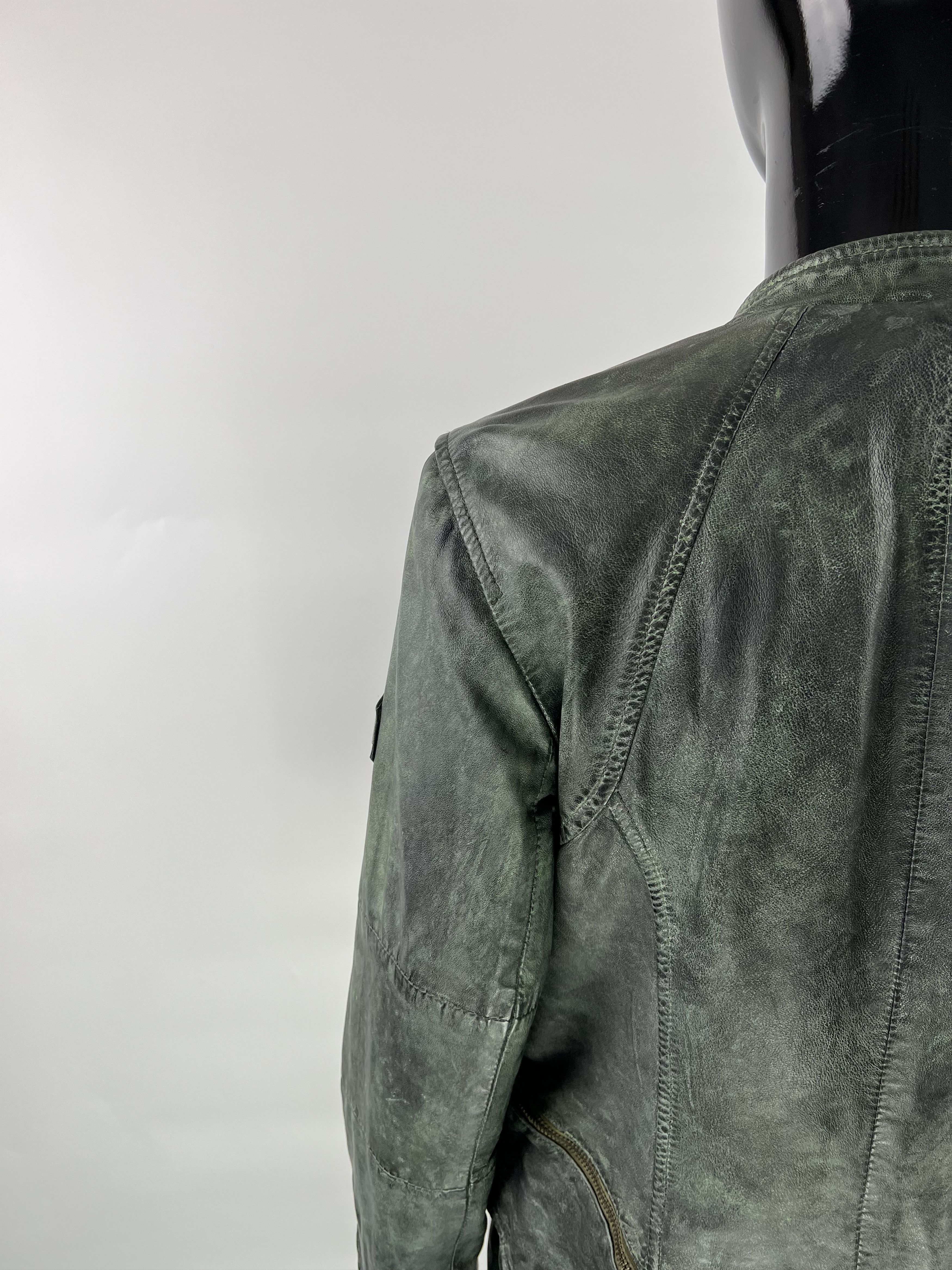 Designer Maze Women's Leather Biker Jacket Size L Size L / US 10 / IT 46 - 9 Thumbnail