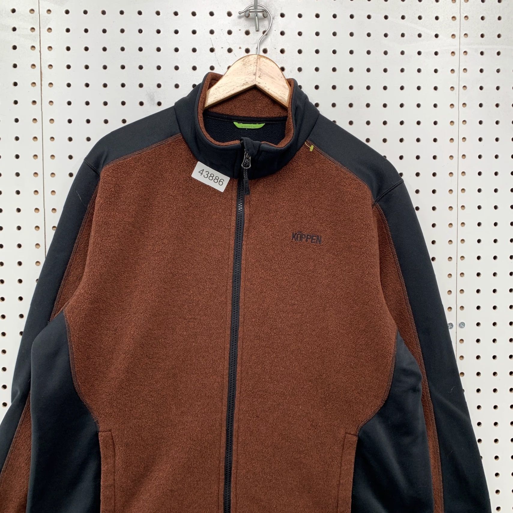 Vintage Koppen Fleece Jacket Mens Large Brown Black Outdoor Zip Casual Jacket Size US L / EU 52-54 / 3 - 2 Thumbnail