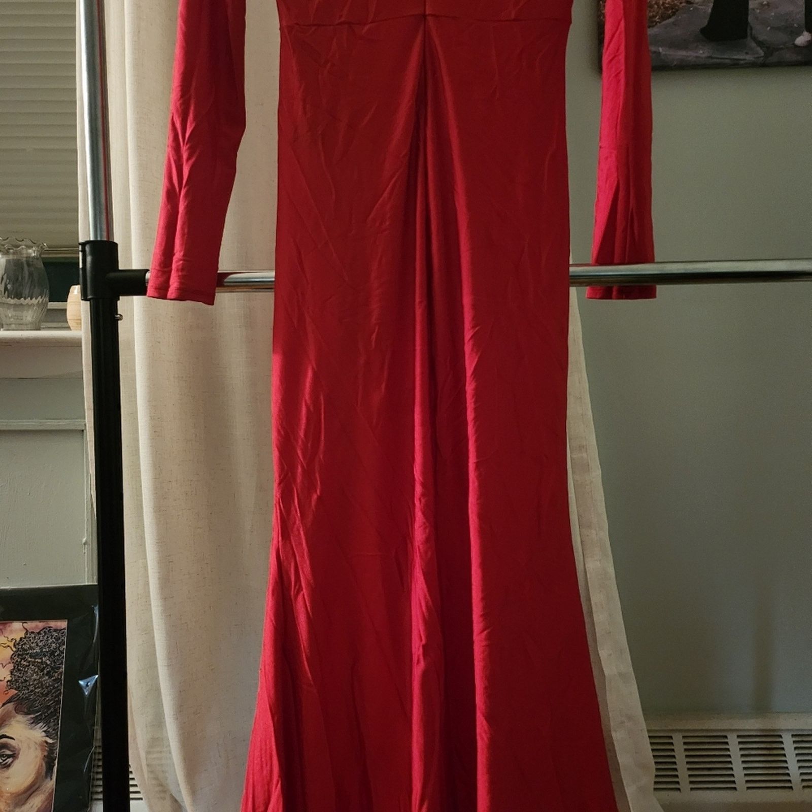 Other Fashion nova Liliana Ruffle maxi dress Size L / US 10 / IT 46 - 6 Thumbnail