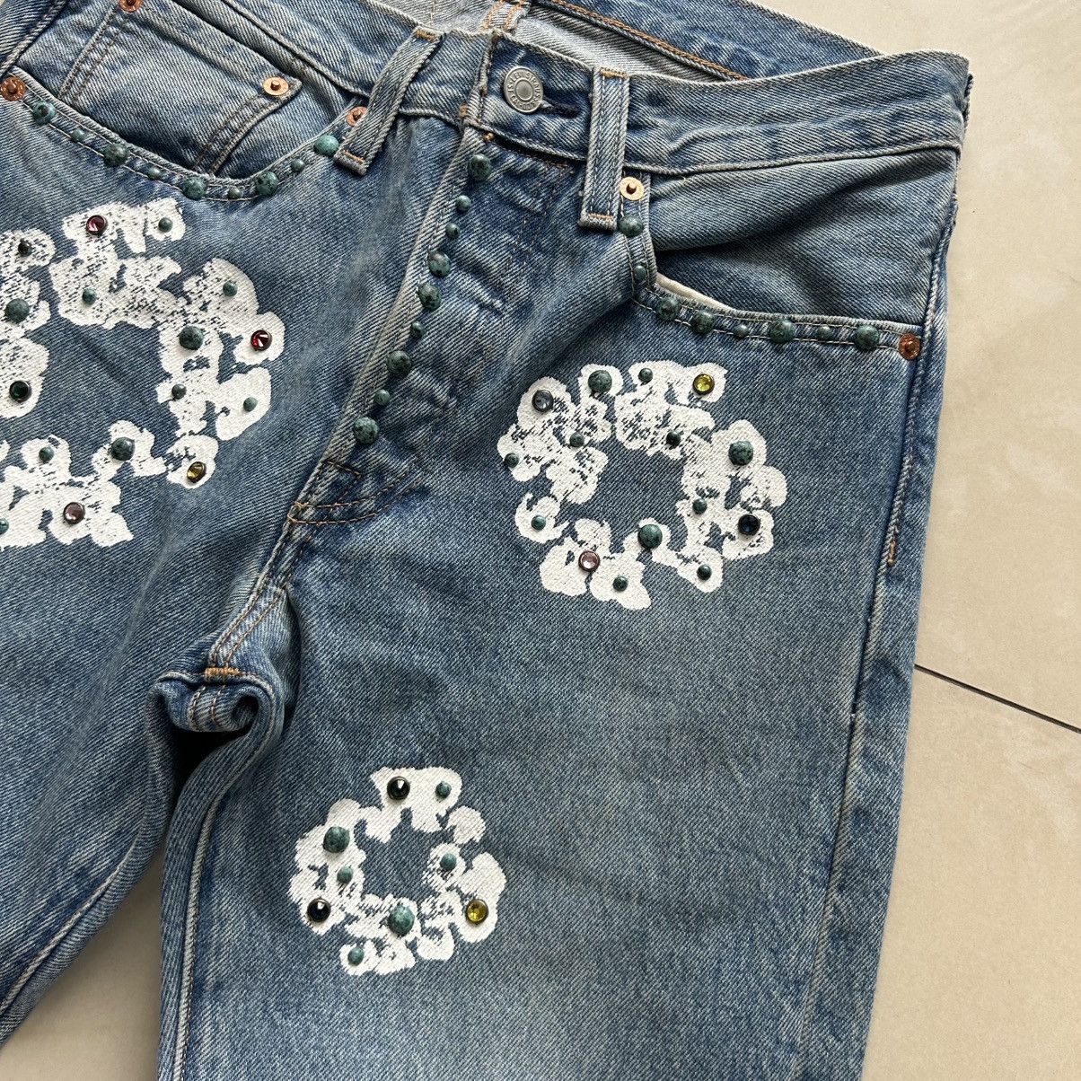 DENIM TEARS Denim Tears Gemstone Jeans Size US 28 / EU 44 - 2 Thumbnail