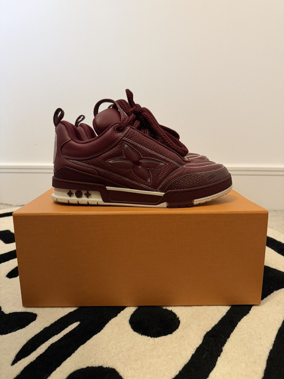 Louis Vuitton Louis Vuitton Skate Sneakers in Bordeaux Red Size US 7.5 / EU 40-41 - 2 Thumbnail