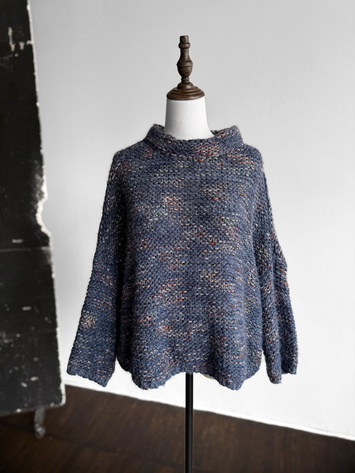 Other La Fee Maraboutee Womens Blue Chunky Knit Wool Blend Sweater Size M / US 6-8 / IT 42-44 - 2 Thumbnail