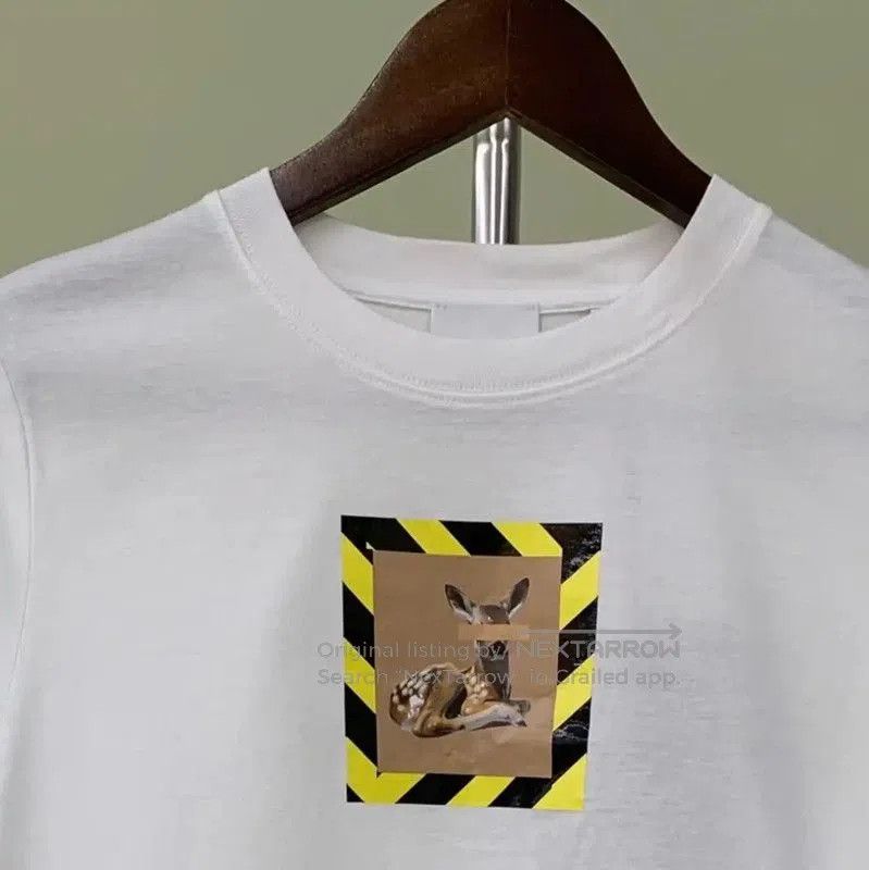 Burberry Burberry White Cotton Men's T. Size US M / EU 48-50 / 2 - 4 Thumbnail