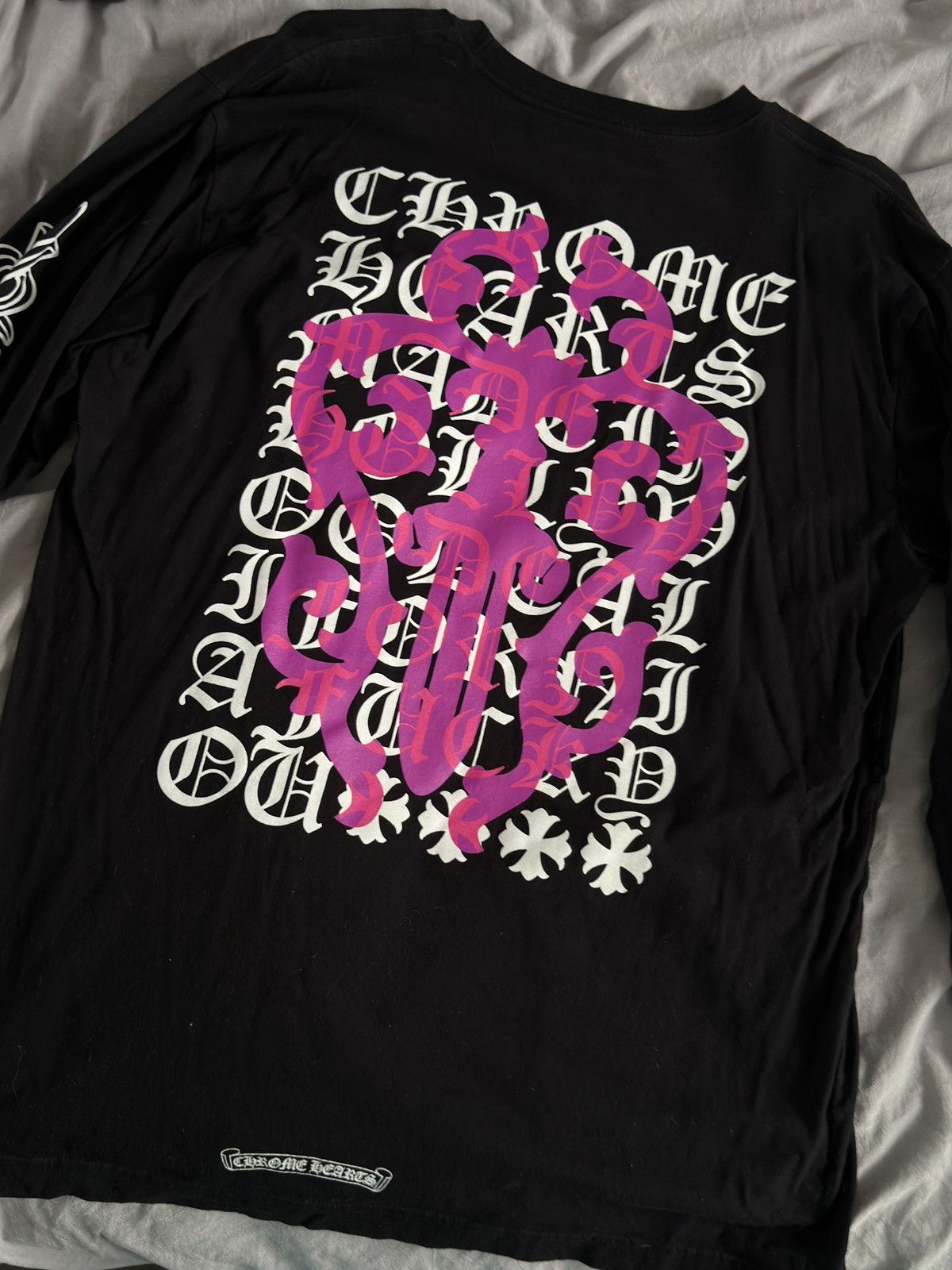 Chrome hearts eye chart dagger T-shirt
