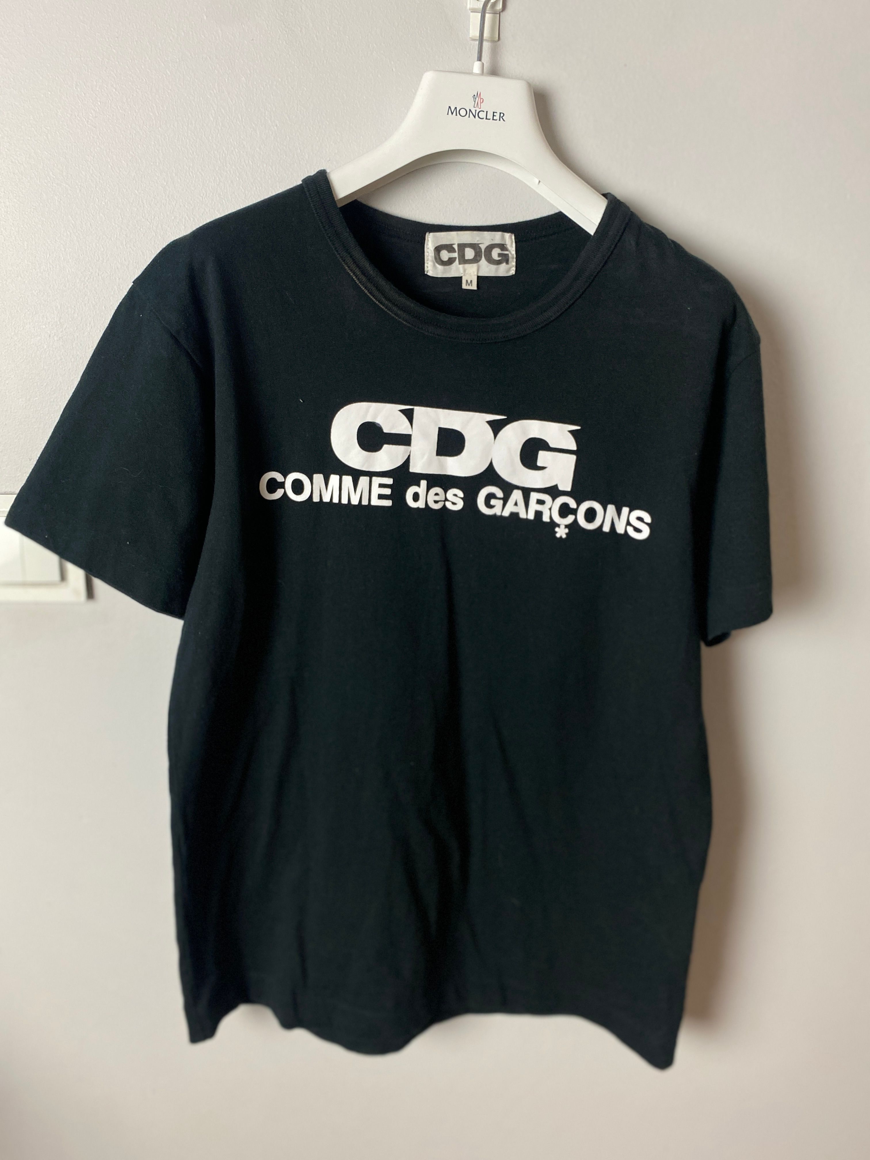 Pre-owned Cdg Cdg Cdg X Comme Des Garcons Cdg Comme Des Garcons Big Logo T-shirt Tee In Black