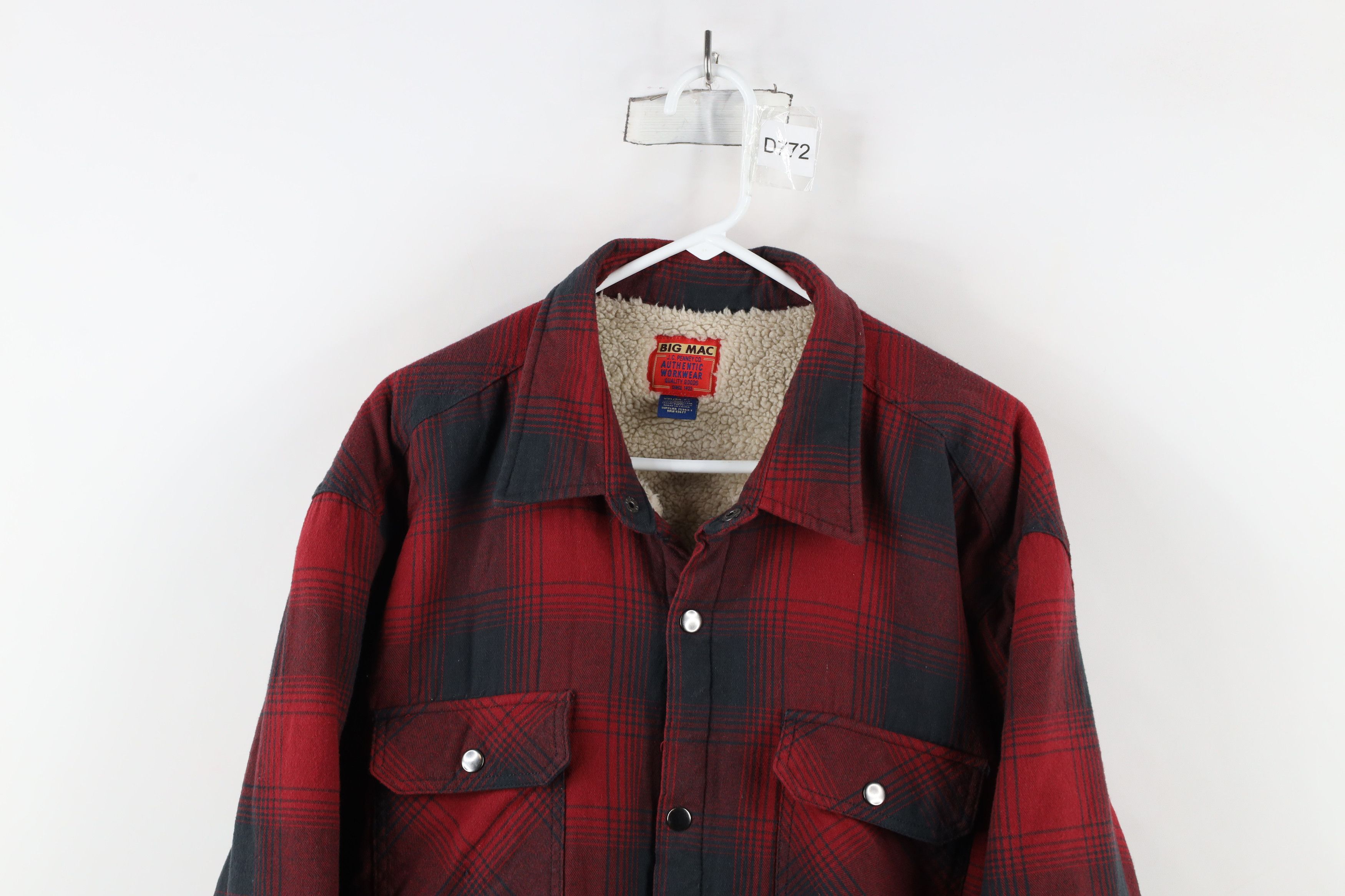 Vintage Vintage 90s Big Mac Pile Fleece Lined Flannel Shirt Jacket Size US XXL / EU 58 / 5 - 2 Thumbnail
