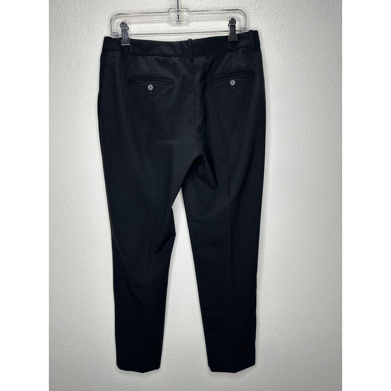 Theory Theory Black Testra 2B Straight Leg Wool Blend Trouser 8 Size 30" / US 8 / IT 44 - 7 Thumbnail