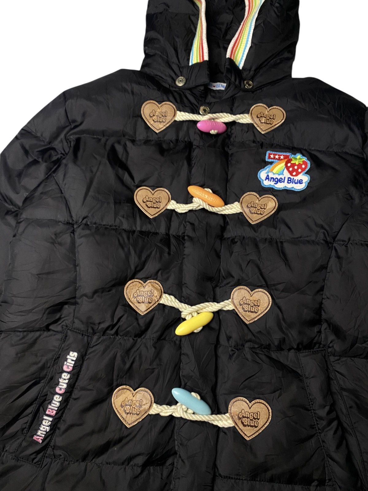 Angel Blue 2000's Angel Blue Rainbow Cute Puffer Jacket Size US M / EU 48-50 / 2 - 3 Thumbnail