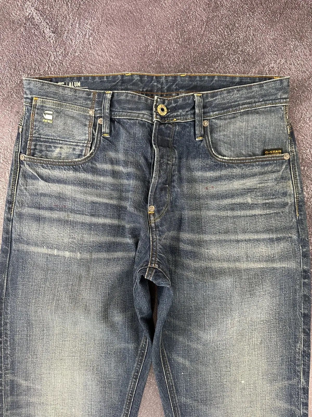 G-Star × Vintage Vintage G-Star Raw Y2K Faded Blue Denim Japanese Baggy Jeans Size US 34 / EU 50 - 5 Thumbnail