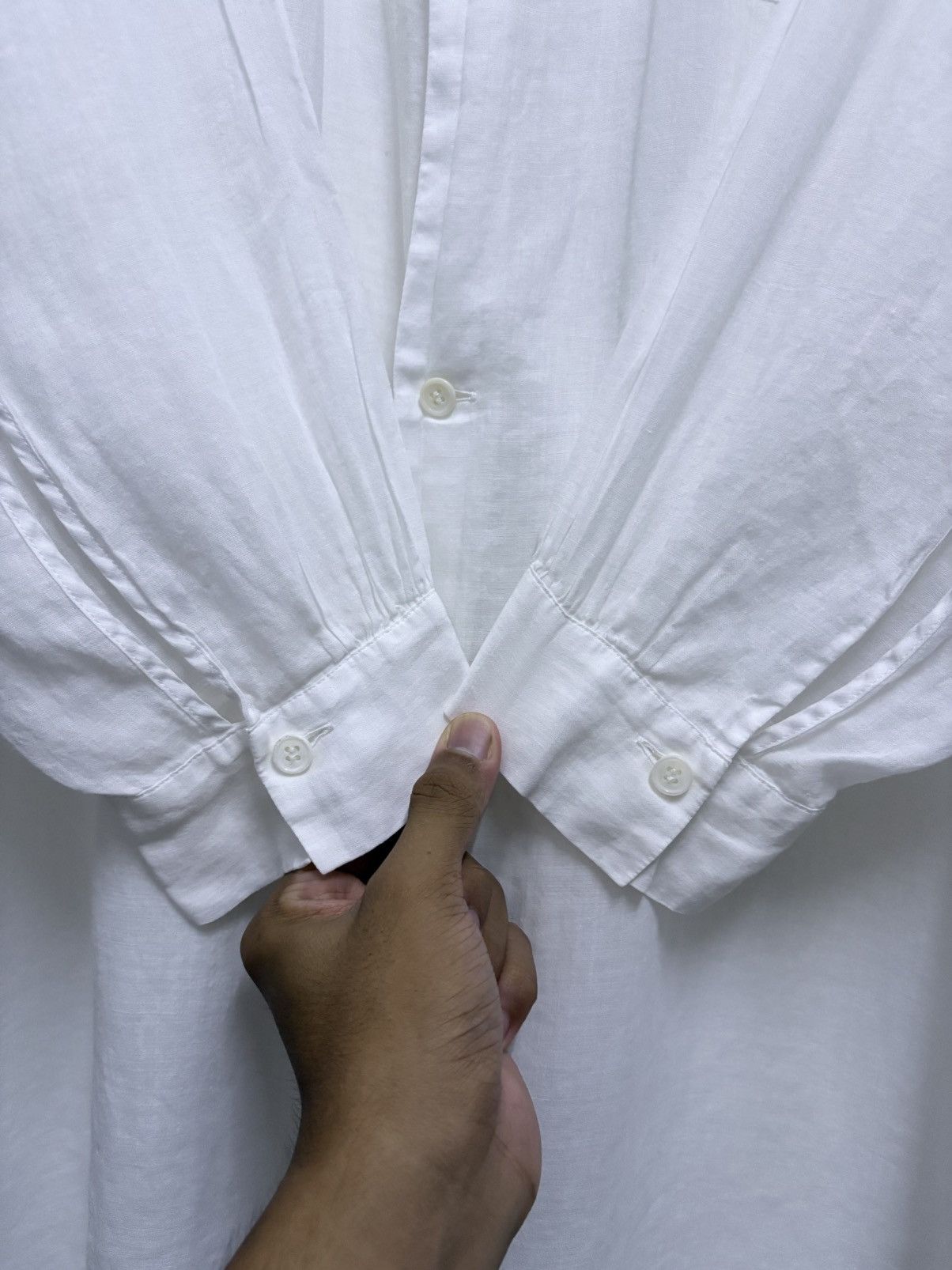 Yohji Yamamoto S/S 2018 Y's Yohji Yamamoto - Avant Garde White Blouse Size XS / US 0-2 / IT 36-38 - 9 Thumbnail